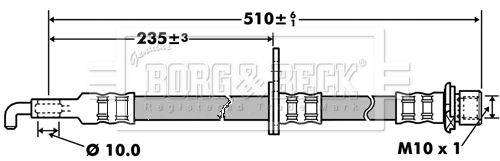 BORG & BECK Pidurivoolik BBH7418